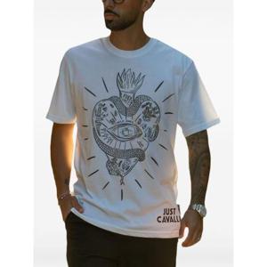 저스트까발리 반팔 티셔츠 79OAHT20 CJ500003 White