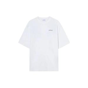 오프화이트 반팔 티셔츠 44MAA120F5J013 0110 White