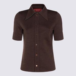 구찌   반팔 티셔츠 FW25 836442Z7AXV2603 6636808 Brown