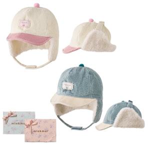 M밍크뮤D 25FW 코듀로이배색트루퍼햇 2종 택1 겨울모자 (35C148080102)