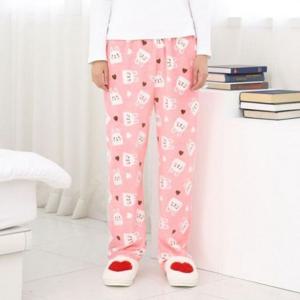 극세사 남여공용 스타일 수면바지 핑크래빗 답례품 고