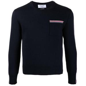 [쏘카라멜 울산]21FW 톰브라운 밀라노 스티치 울 니트 네이비 MKA367A Y1002 415