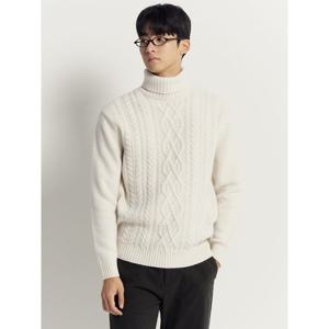 [빈폴멘] 아란 터틀넥 니트  아이보리 (BC5Y51C570)