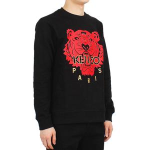 20 S/S 겐조 남성 레드 타이거 프린팅 맨투맨(블랙) 5SW126 4Z5 99