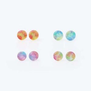 실리콘귀걸이 캔디플라워 4종