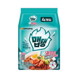 봉지라면 삼양 맵탱 쿨스파이시 비빔면 김치맛 134g 32개