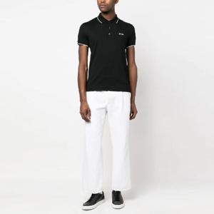 에르메네질도제냐 남성 로고 PK 반팔(블랙) E7358A5 B746 K09