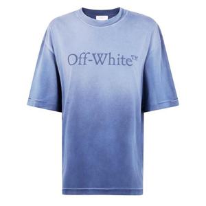 오프화이트 반팔 티셔츠 OMAA120 F25JER00P4343 BLUE