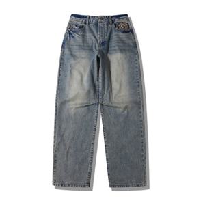 지프 도밍고 워싱 와이드핏 데님팬츠 JQ3DPU531ID