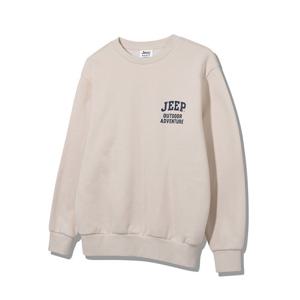 지프 아웃도어 스몰 로고 기모 맨투맨 JO4TSU896LE