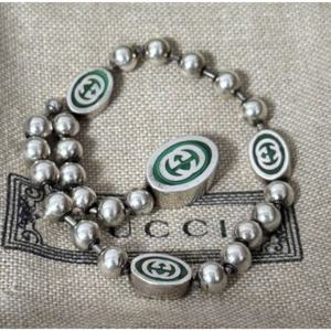 구찌 인터로킹 G 불 실버 체인 팔찌 701609-J8410-8414