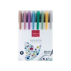 라인플러스 드림온 메탈릭 브러쉬펜 8색 세트
