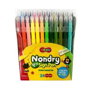 동아 토루 논드라이 24색 사인펜