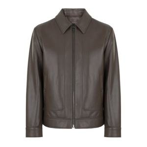 [택가329,000원] 바쏘옴므 램스킨 트러커 레더 자켓 (WSZ3MU92A)