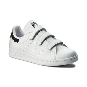 [아디다스 키즈]아디다스 스탠스미스 벨크로 스니커즈 컴포트 화이트 블랙 BY2975