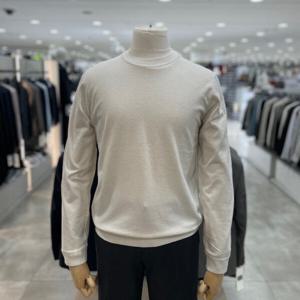 [지오지아]워셔블 메리노울 라운드 니트_ABE4ER1102_LBE_DG