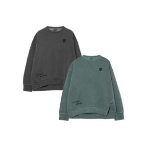 M 라이프워크긴팔티 CQK LW244MT820 여성) 피그먼트 언밸런스 기모 맨투맨