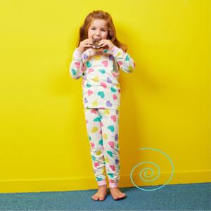 [레노마 이너웨어]여아용 하트 9부 실내복세트 0C3WW28815