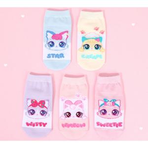 [레노마 이너웨어]위시캣 아동용 단목 양말 5족 세트 TF1YW62338