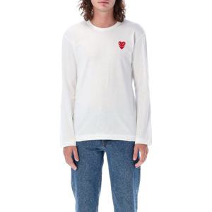꼼데가르송 더블 하트 롱 슬리브 티셔츠 AXT292051 2