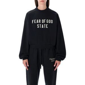 피어오브갓 에센셜 로고 자수 와이드 슬리브 맨투맨 192SP25783