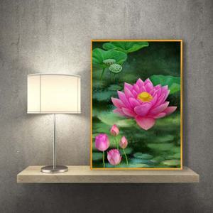 연꽃그림액자 풍수그림 돈들어오는 꽃그림 A3gdAL9 연꽃 연꽃그림 부자되는그림 풍수인테리어 풍수그림 돈들어오는그림 복들어오는그림