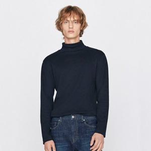 지오다노 025952 남자 기모 인터락 터틀넥 긴팔 티셔츠 01025952