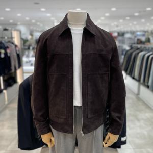 [지오지아]스웨이드 블루종 트러커 자켓_ABF4JJ1101_DBR_DG