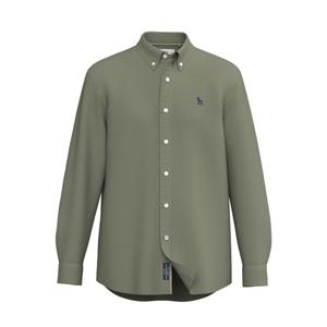 [헤지스]헤지스 카키 솔리드 옥스포드 셔츠 HZSH4C101K1