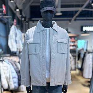 [버커루]남성 셔츠형 투포켓 패딩 점퍼-BKRB24WJP360P-DG