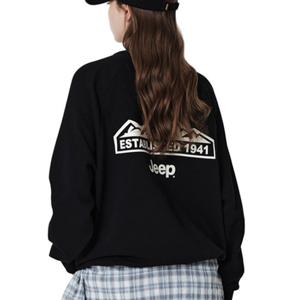 [지프]남녀공용 기모 등판 포인트 나글랑 맨투맨(JN5TSU741)