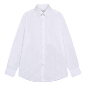 [지이크]스냅버튼 카라 드레스 셔츠 화이트 PJBAH5503 B