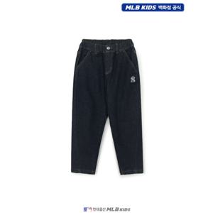 [MLB키즈US] (7ADPB0956-50NYS) 스트릿 본딩 기모 벌룬핏 데님 팬츠 아동청바지 키즈청바지