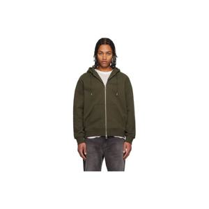 25 FW 지방시 남성 카키 집업 플리스 후드티 252278M202004