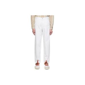 25 FW 타미진 남성 화이트 자수 데님 진 231844M186000