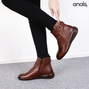 [아나이스] 소가죽 기모안감 앵클부츠 4cm_25F232 [무료배송]