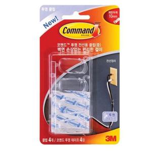 선정리 코맨드 17301 중 전선용 클립 1개 전선정리 케이블타이