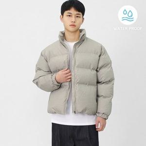 빌리버스 남자 남성 소프트 감성 체크 웰론 스탠드카라 겨울 숏패딩 점퍼 BRAT123