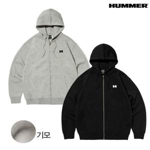 [험머][험머] 공용 H로고 베이직 기모 후드 집업_HB3ZU1500M