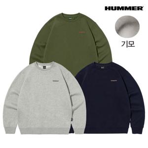 [험머][험머] 공용 스몰로고 기모 맨투맨 티셔츠_HB3SW1300M