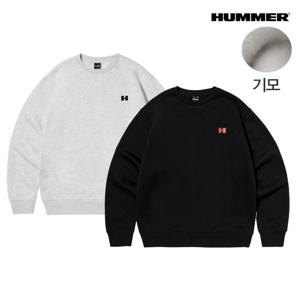 [험머][험머] 공용 H로고 기모 맨투맨 티셔츠_HB3SW1302M