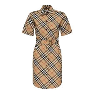 25FW Burberry 체크 코튼 셔츠 드레스 8111701