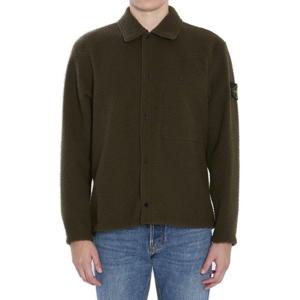 25 FW 스톤 아일랜드 로고 패치 와펜 오버셔츠 자켓 그린 K2S151200021S0214