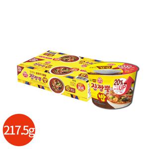 오뚜기 컵밥 진짬뽕밥 217.5g x 6개