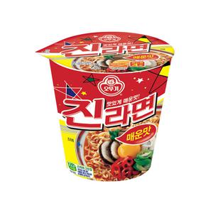 컵라면 소컵 오뚜기 진라면 매운맛 65g 15개