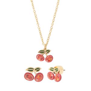 코치 여성 목걸이 귀걸이 세트 551690 GLD 600