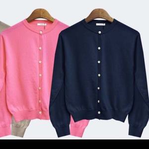 롱가디건 ST232422 봄느낌 라운드 단추 가디건