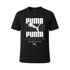 푸마 그래픽 스택드 반팔티 블랙 688038-01