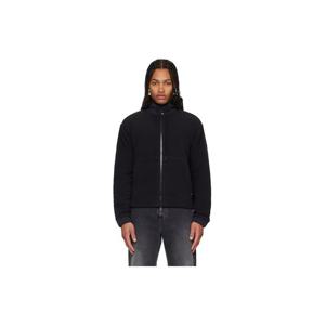 25 FW 몽클레어 남성 블랙 Polartec 집업 후드티 252826M202008