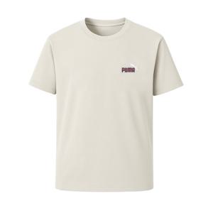 푸마 ESS 투컬러 NO.1 스몰로고 반팔티 아이보리 684717-99